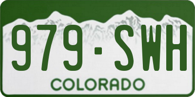 CO license plate 979SWH
