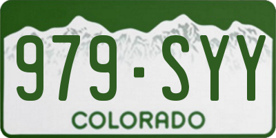 CO license plate 979SYY