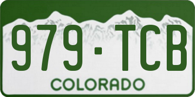 CO license plate 979TCB