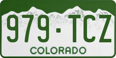 CO license plate 979TCZ
