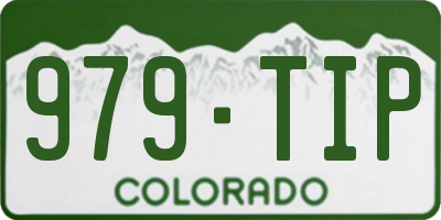 CO license plate 979TIP