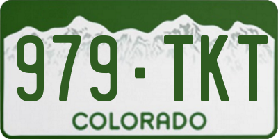 CO license plate 979TKT