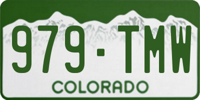 CO license plate 979TMW
