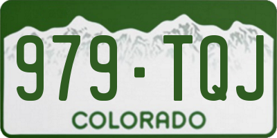 CO license plate 979TQJ