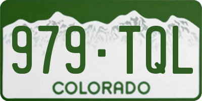 CO license plate 979TQL