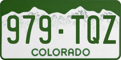 CO license plate 979TQZ