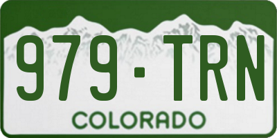 CO license plate 979TRN