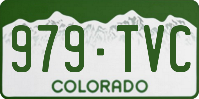 CO license plate 979TVC