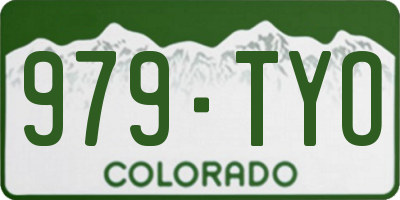 CO license plate 979TYO