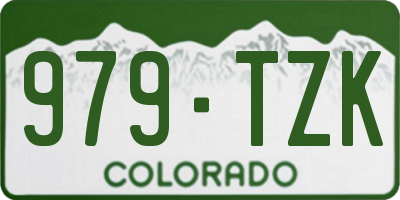 CO license plate 979TZK