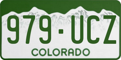 CO license plate 979UCZ