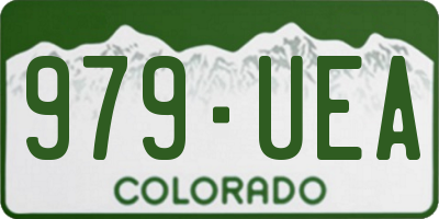 CO license plate 979UEA
