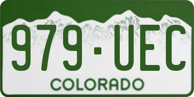CO license plate 979UEC