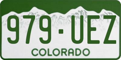 CO license plate 979UEZ