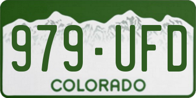 CO license plate 979UFD