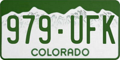CO license plate 979UFK