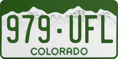 CO license plate 979UFL