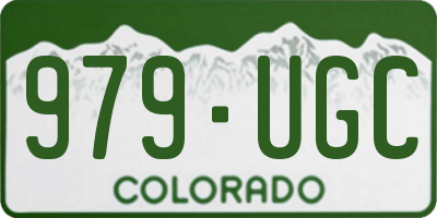 CO license plate 979UGC