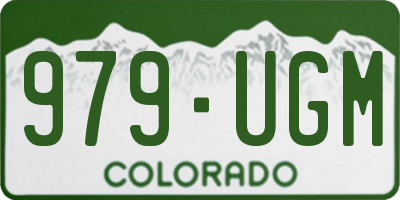 CO license plate 979UGM