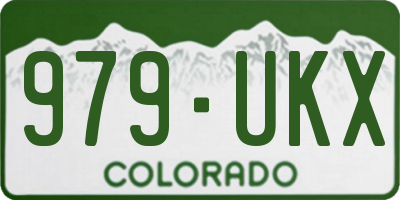 CO license plate 979UKX