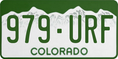 CO license plate 979URF
