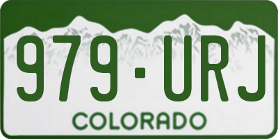 CO license plate 979URJ