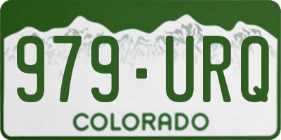 CO license plate 979URQ