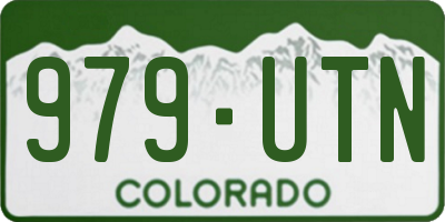 CO license plate 979UTN