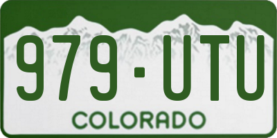 CO license plate 979UTU