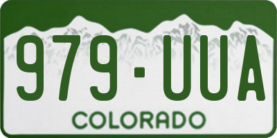 CO license plate 979UUA