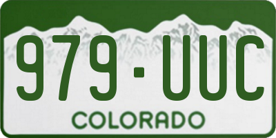 CO license plate 979UUC