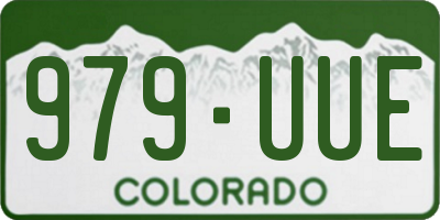 CO license plate 979UUE