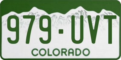 CO license plate 979UVT