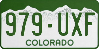 CO license plate 979UXF