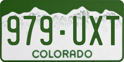 CO license plate 979UXT