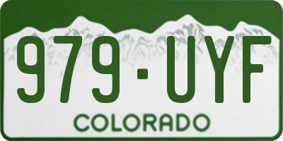 CO license plate 979UYF