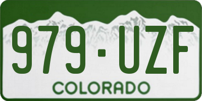 CO license plate 979UZF