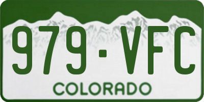 CO license plate 979VFC