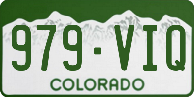 CO license plate 979VIQ