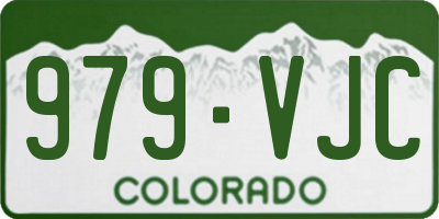 CO license plate 979VJC