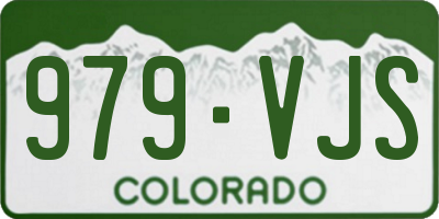 CO license plate 979VJS