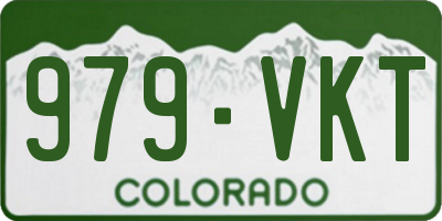 CO license plate 979VKT