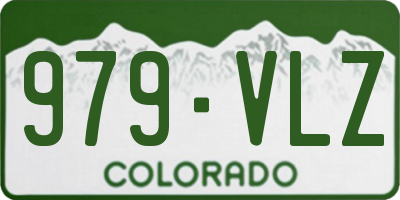 CO license plate 979VLZ