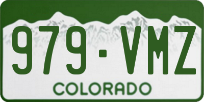 CO license plate 979VMZ