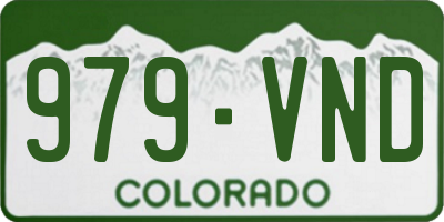 CO license plate 979VND