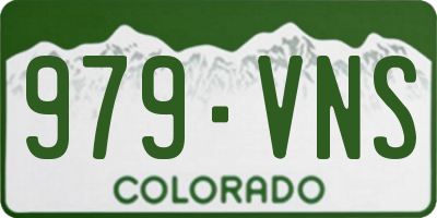 CO license plate 979VNS