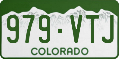 CO license plate 979VTJ