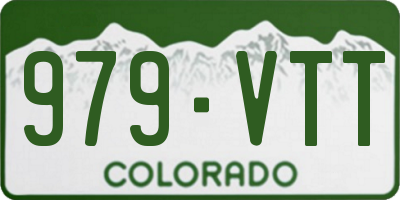 CO license plate 979VTT