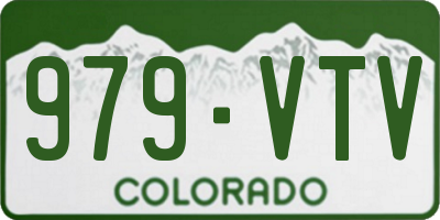CO license plate 979VTV