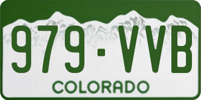 CO license plate 979VVB